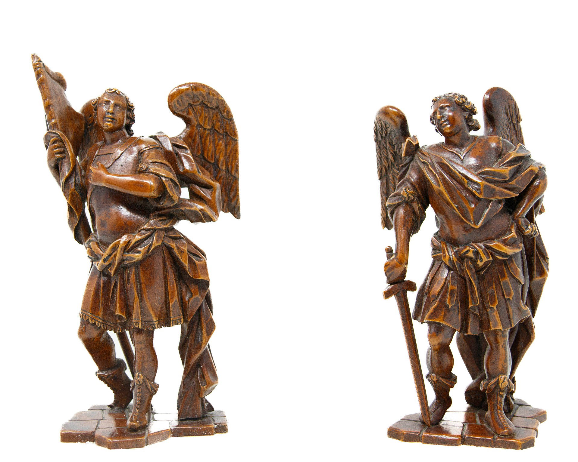 Germany, 17th century, Archangel Michael and Archangel Raphael